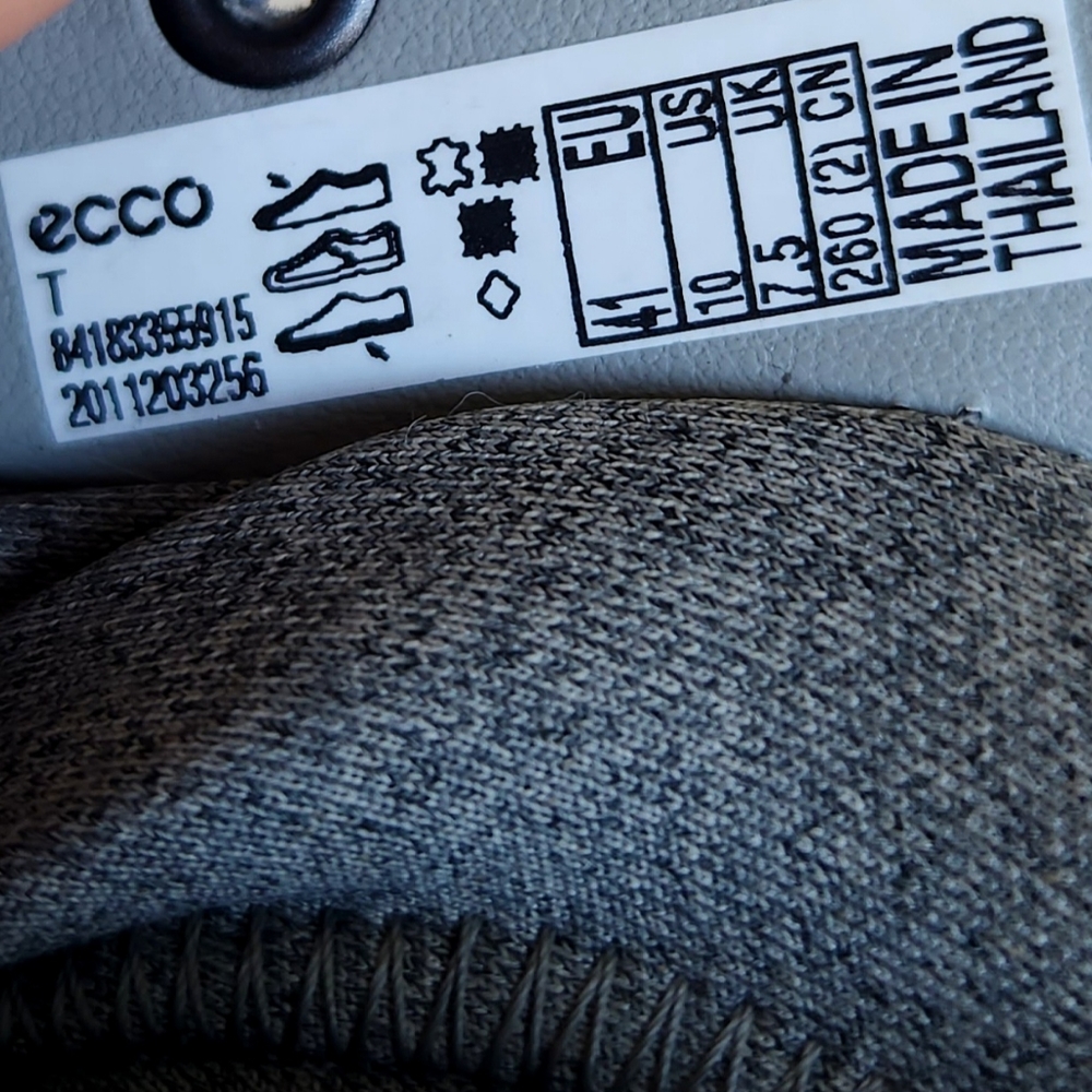 Ecco "Wild Dove Biom" Outdoor Hiking Running Sneakers Grey Gray | Size 10, 41EU - Picture 9 of 12
